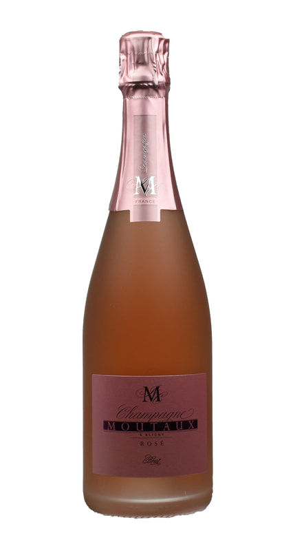 Champagne rose domaine Moutaux